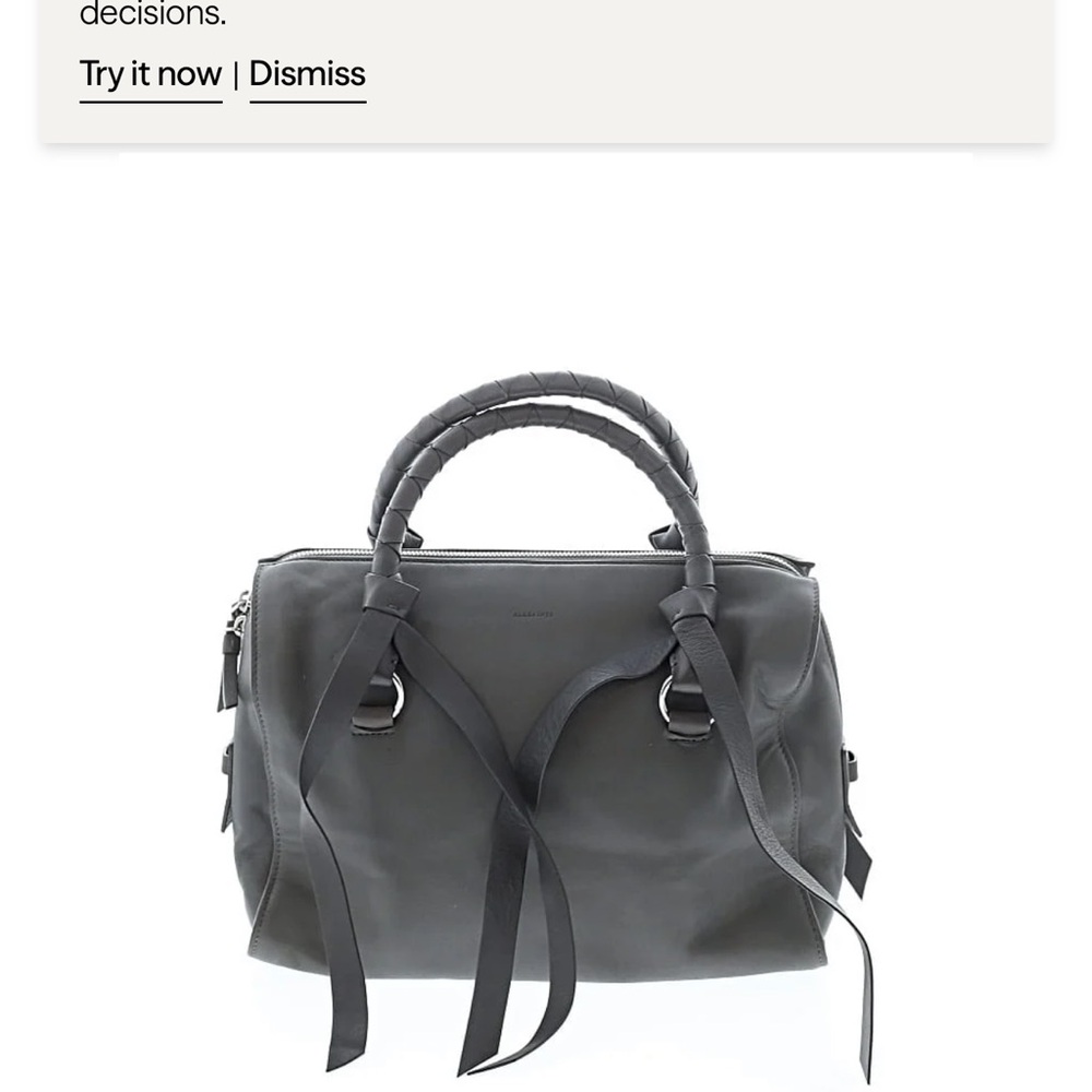 Allsaint’s Large Voltaire Leather Bowling Bag
